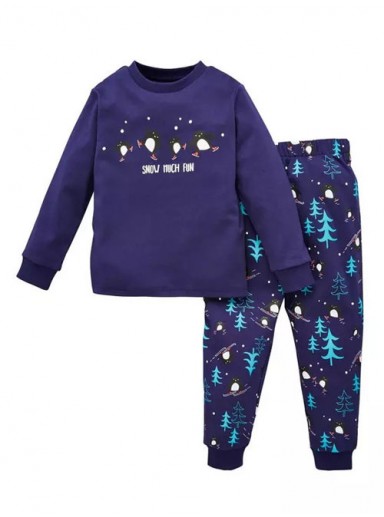 Boys Playful Penguin Pyjamas