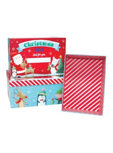 Christmas Eve Santa & Friends Boxes (Pack of 3)