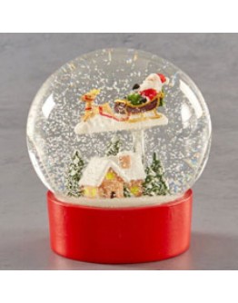 Santa Sleigh Snow Globe