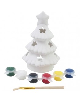 Ceramic Christmas Tree Tea Light Holder